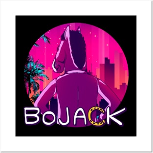 Bojack retrowave Posters and Art